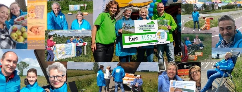 Fietsvierdaagse Alblasserwaard uitreiking cheque 2022